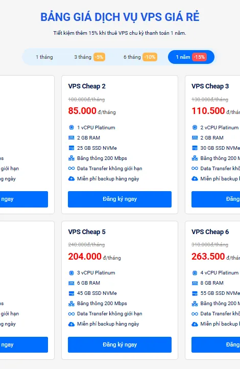 Top 10 nhà cung cấp VPS giá rẻ, uy tín nhất 2026