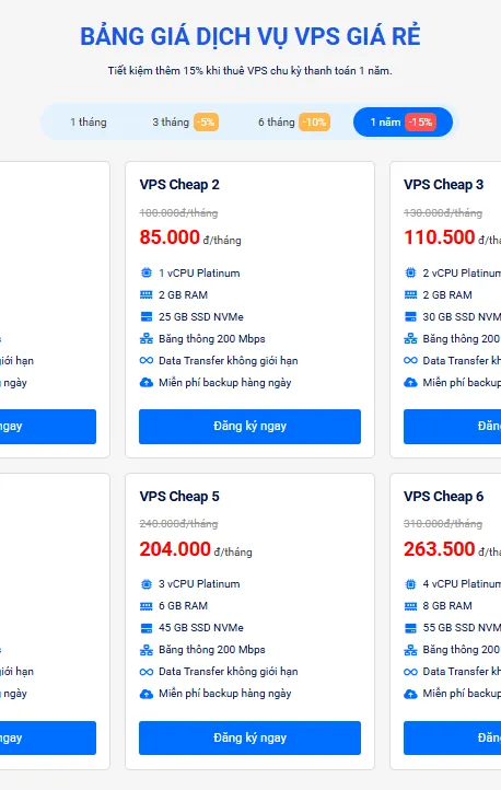 Top 10 nhà cung cấp VPS giá rẻ, uy tín nhất 2026