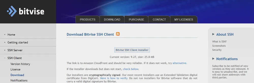 app bitvise ssh client