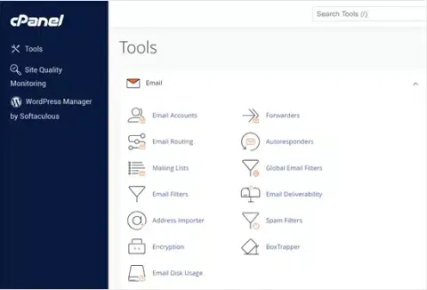 Giao diện quản trị cPanel