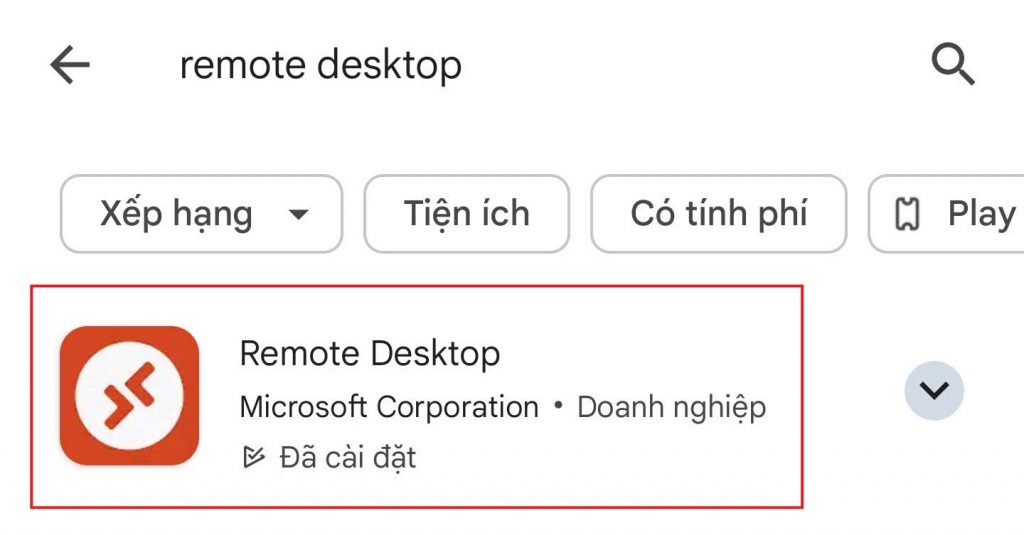 app remote desktop trên điện thoại