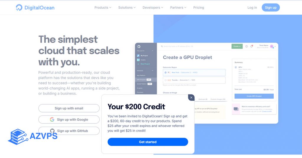 Digital Ocean VPS free