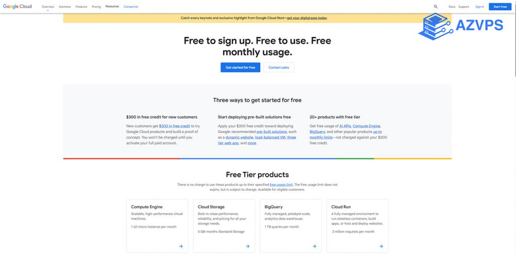 Google Cloud VPS free