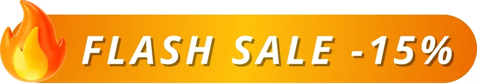 Flash sale -15%