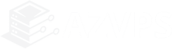 logo ngang azvps trắng