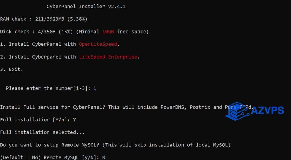 Từ chối cài đặt Remote MySQL